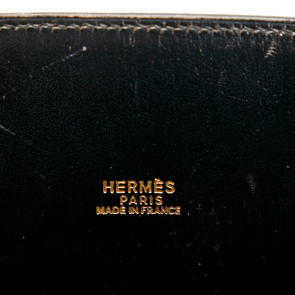エルメス ケリースポーツMM ショルダーバッグ ブラック レザー レディース HERMES 【中古】