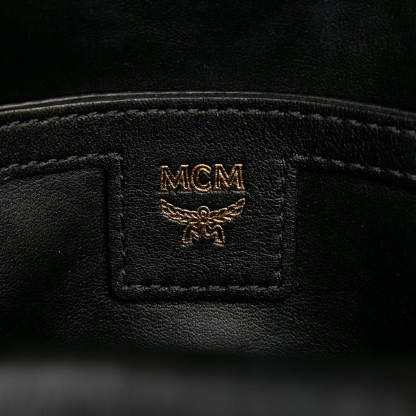 エム シー エム ヴィセトス ロゴグラム リュック バックパック MMK 6AVE41 RU001 ルビーレッド レザー レディース MCM 【中古】