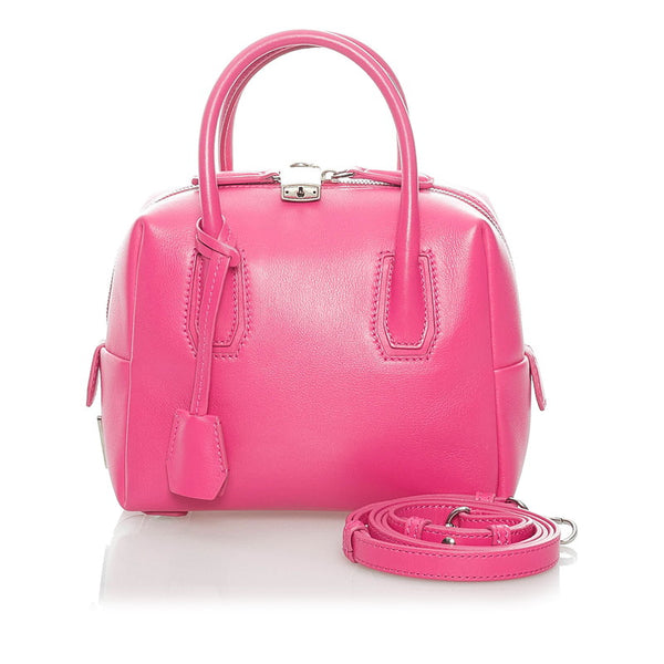 エム シー エム ハンドバッグ ショルダーバッグ 2WAY ピンク レザー レディース MCM 【中古】