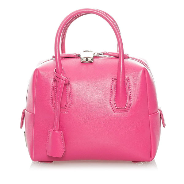 エム シー エム ハンドバッグ ショルダーバッグ 2WAY ピンク レザー レディース MCM 【中古】