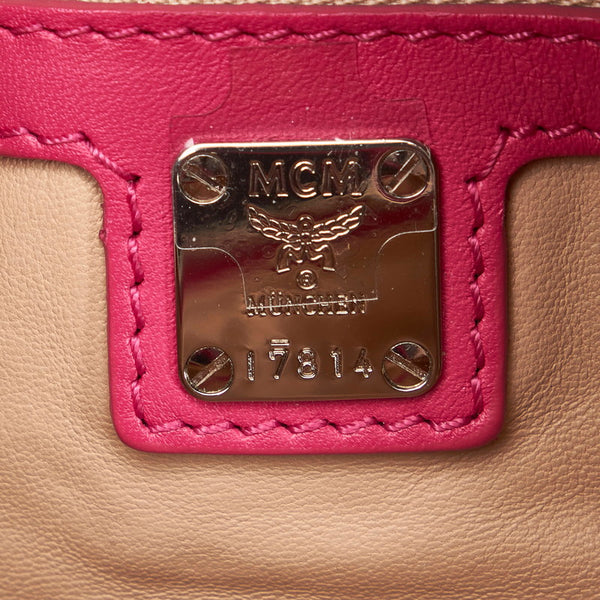 エム シー エム ハンドバッグ ショルダーバッグ 2WAY ピンク レザー レディース MCM 【中古】