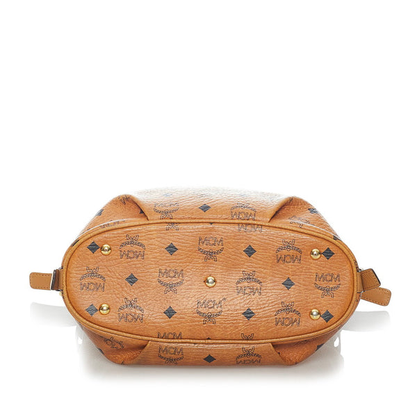 エム シー エム ヴィセトス ショルダーバッグ ブラウン PVC レザー レディース MCM 【中古】