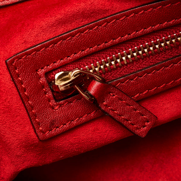 グッチ グッチシマ GG プリンシー ハンドバッグ 257612 レッド パテントレザー レディース GUCCI 【中古】