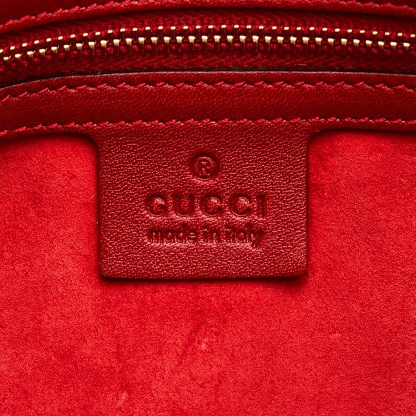 グッチ グッチシマ GG プリンシー ハンドバッグ 257612 レッド パテントレザー レディース GUCCI 【中古】
