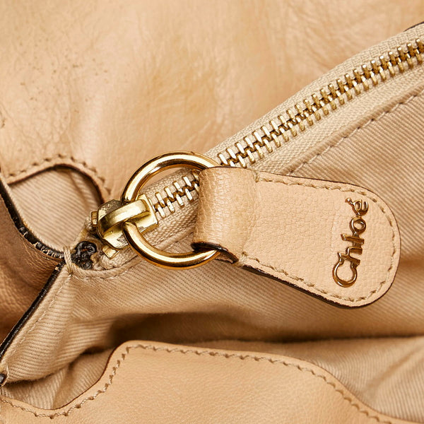 クロエ ベージュ レザー ハンドバッグ レディース Chloe 【中古】