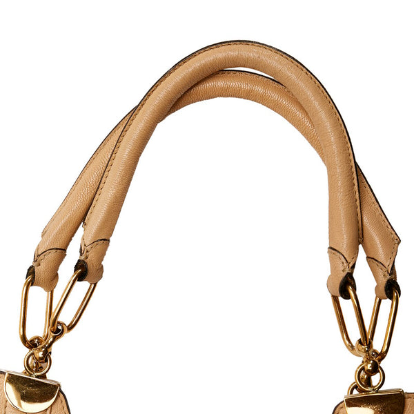クロエ ベージュ レザー ハンドバッグ レディース Chloe 【中古】