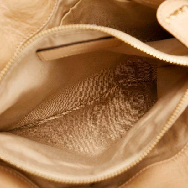 クロエ ベージュ レザー ハンドバッグ レディース Chloe 【中古】