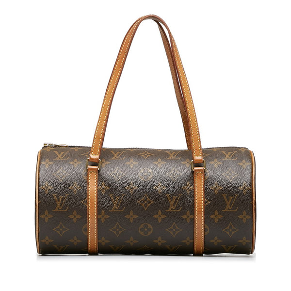 ルイ ヴィトン モノグラム パピヨン30 (旧) ハンドバッグ M51385 ブラウン PVC レザー レディース LOUIS VUITTON 【中古】