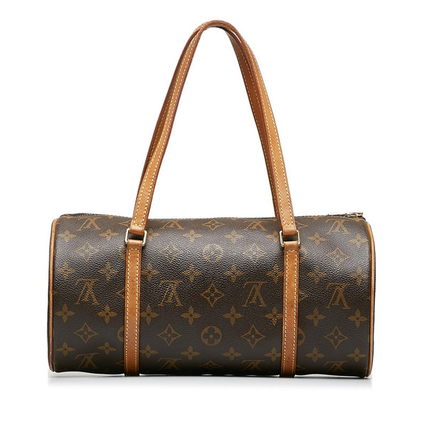 ルイ ヴィトン モノグラム パピヨン30 (旧) ハンドバッグ M51385 ブラウン PVC レザー レディース LOUIS VUITTON 【中古】