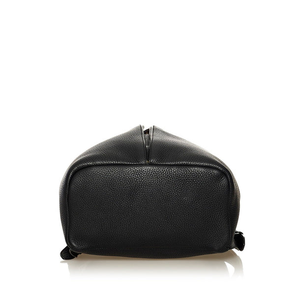 サルヴァトーレフェラガモ ガンチーニ リュック バックパック AU-21/G584 ブラック レザー レディース Salvatore Ferragamo 【中古】