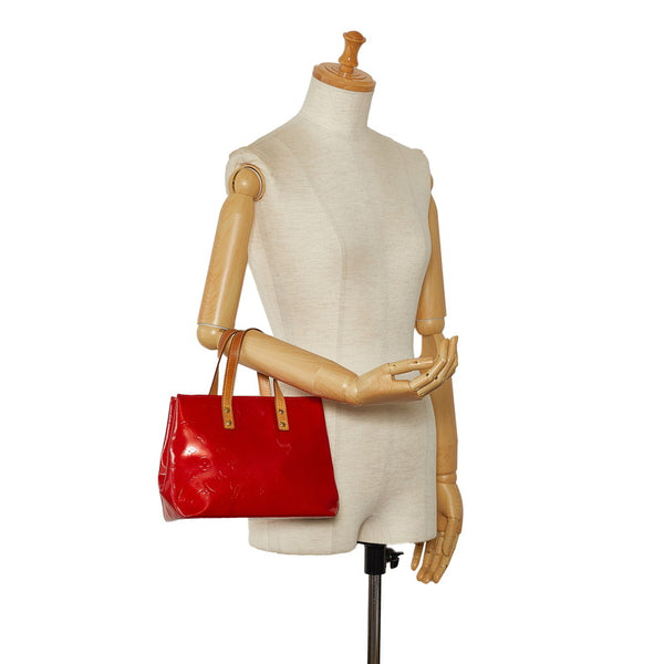 ルイ ヴィトン モノグラム ヴェルニ リードPM ハンドバッグ M91088 ルージュ レッド パテントレザー レディース LOUIS VUITTON 【中古】