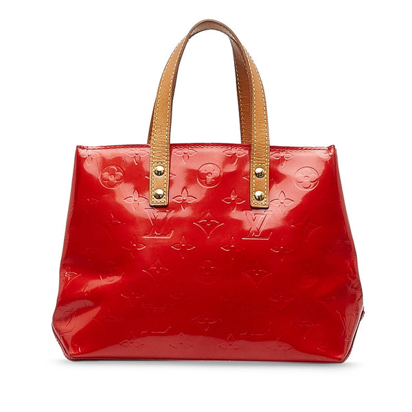 ルイ ヴィトン モノグラム ヴェルニ リードPM ハンドバッグ M91088 ルージュ レッド パテントレザー レディース LOUIS VUITTON 【中古】