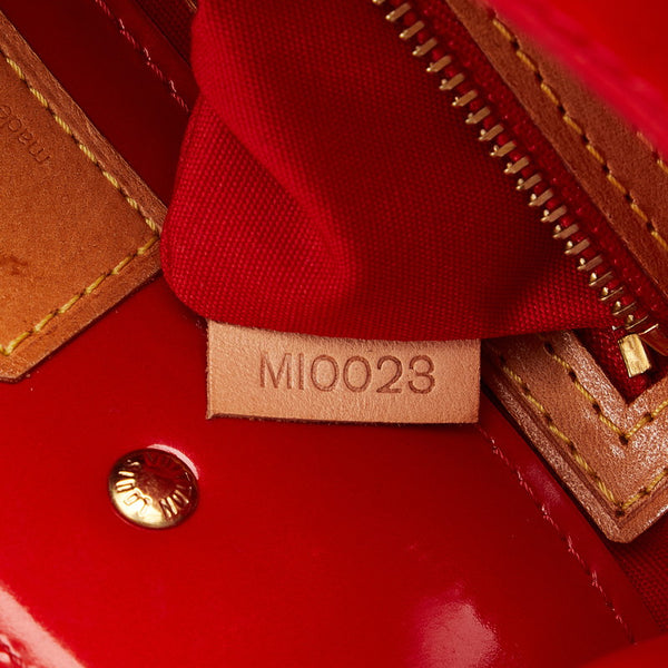ルイ ヴィトン モノグラム ヴェルニ リードPM ハンドバッグ M91088 ルージュ レッド パテントレザー レディース LOUIS VUITTON 【中古】