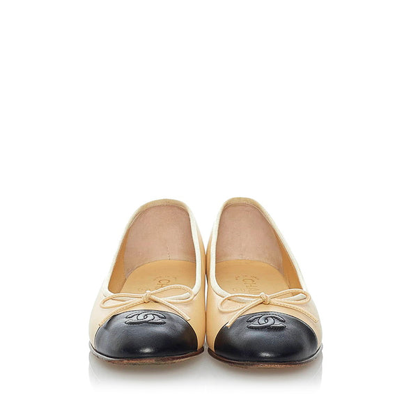 シャネル ココマーク パンプス クリーム ベージュ レザー レディース CHANEL 【中古】