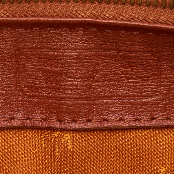 エム シー エム ヴィセトス ハンドバッグ ミニボストン ブラウン PVC レザー レディース MCM 【中古】