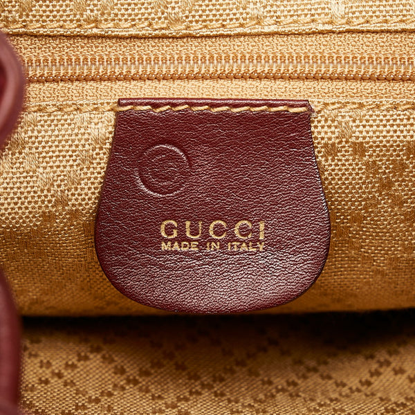 グッチ バンブー リュック・デイパック 003 2058 ワインレッド レザー レディース GUCCI 【中古】