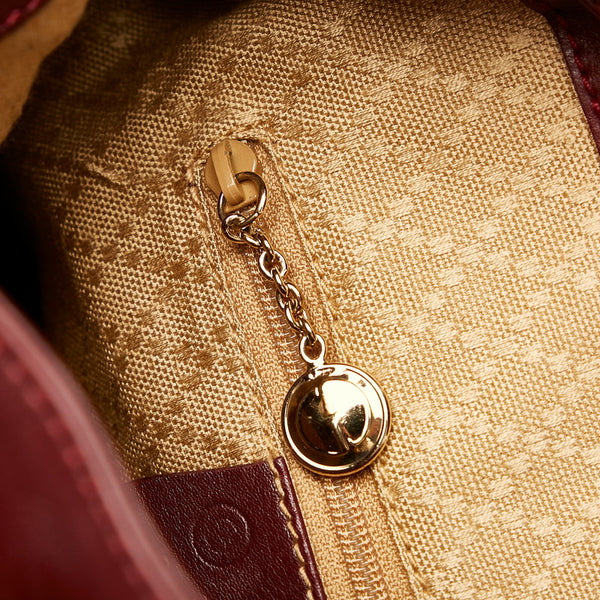 グッチ バンブー リュック・デイパック 003 2058 ワインレッド レザー レディース GUCCI 【中古】