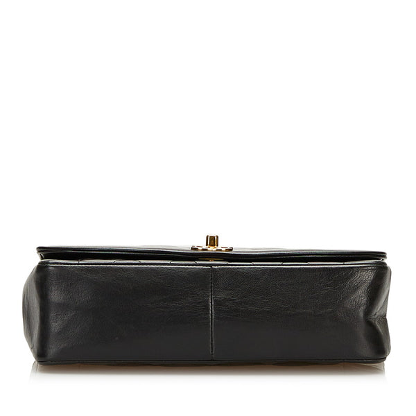 シャネル マトラッセ ダイアナ チェーン ショルダーバッグ ブラック ラムスキン レディース CHANEL 【中古】