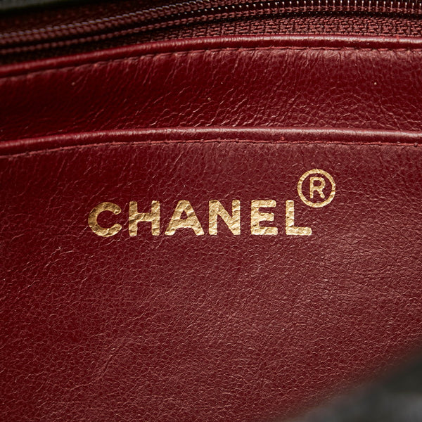 シャネル マトラッセ ダイアナ チェーン ショルダーバッグ ブラック ラムスキン レディース CHANEL 【中古】