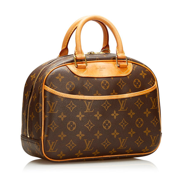 ルイ ヴィトン モノグラム トゥルーヴィル ハンドバッグ M42228 ブラウン PVC レザー レディース LOUIS VUITTON 【中古】