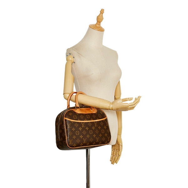 ルイ ヴィトン モノグラム トゥルーヴィル ハンドバッグ M42228 ブラウン PVC レザー レディース LOUIS VUITTON 【中古】