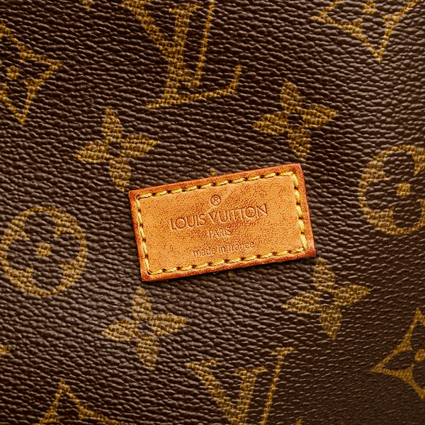 ルイ ヴィトン モノグラム ソミュールGM 斜め掛け ショルダーバッグ M42256 ブラウン PVC レザー レディース LOUIS VUITTON 【中古】