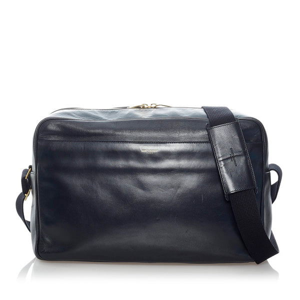 サンローラン 斜め掛け ショルダーバッグ  326502 ブラック レザー メンズ SAINT LAURENT 【中古】