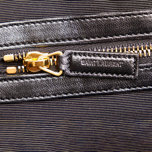 サンローラン 斜め掛け ショルダーバッグ  326502 ブラック レザー メンズ SAINT LAURENT 【中古】