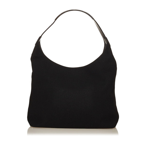 グッチ オールドグッチ ワンショルダー 001 3297 ブラック キャンバス エナメル レディース GUCCI 【中古】