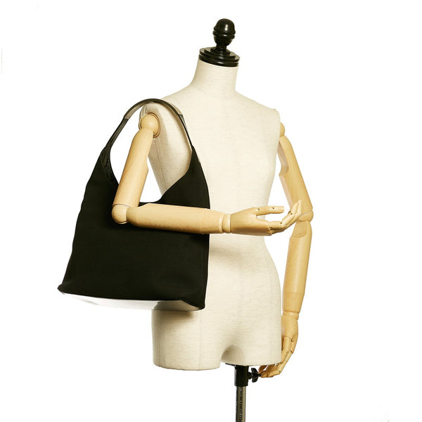 グッチ オールドグッチ ワンショルダー 001 3297 ブラック キャンバス エナメル レディース GUCCI 【中古】