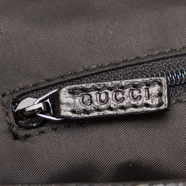 グッチ ジャッキー ワンショルダーバッグ 001 3346 ブラック キャンバス レザー レディース GUCCI 【中古】