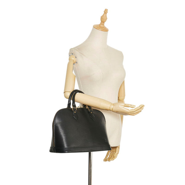 ルイ ヴィトン エピ アルマ PM ハンドバッグ M52142 ノワール ブラック レザー レディース LOUIS VUITTON 【中古】