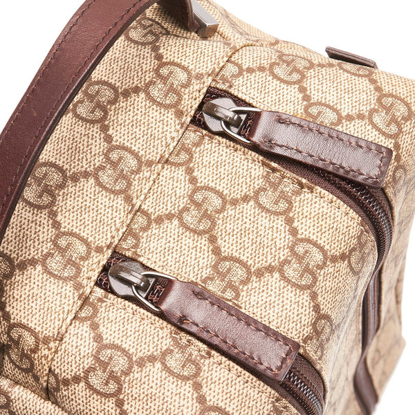 グッチ GGスプリーム クラッチバッグ セカンドバッグ 02888 ベージュ PVC レザー レディース GUCCI 【中古】