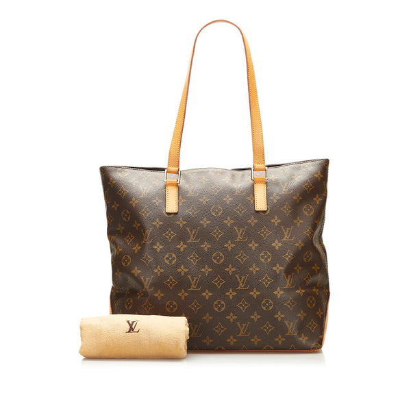 ルイ ヴィトン モノグラム カバメゾ ハンドバッグ トートバッグ M51151 ブラウン PVC レザー レディース LOUIS VUITTON 【中古】
