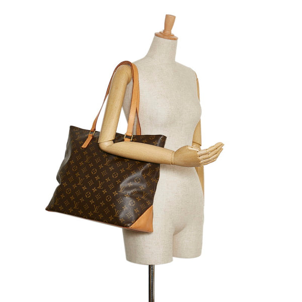 ルイ ヴィトン モノグラム カバメゾ ハンドバッグ トートバッグ M51151 ブラウン PVC レザー レディース LOUIS VUITTON 【中古】