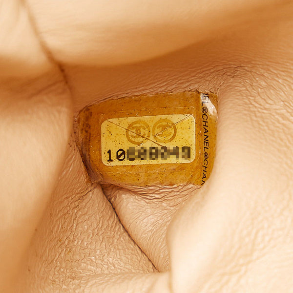 シャネル ココマーク チェーン ハンドバック アイボリー レザー レディース CHANEL 【中古】