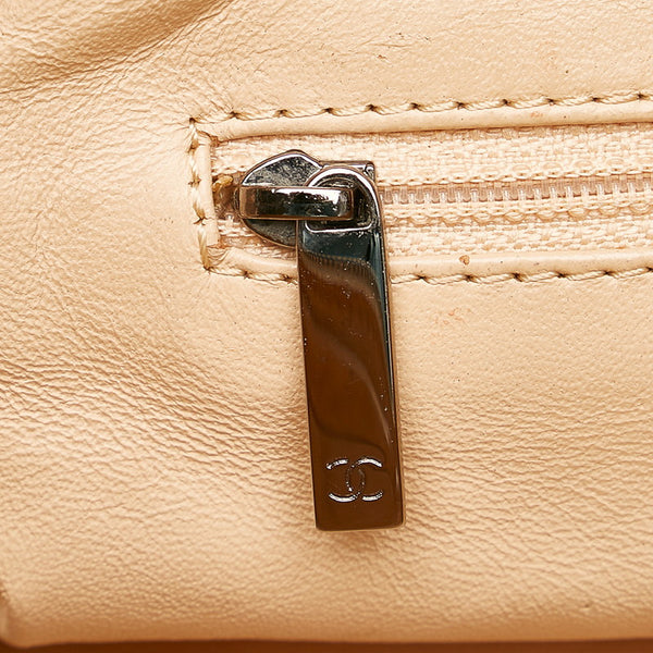 シャネル ココマーク チェーン ハンドバック アイボリー レザー レディース CHANEL 【中古】