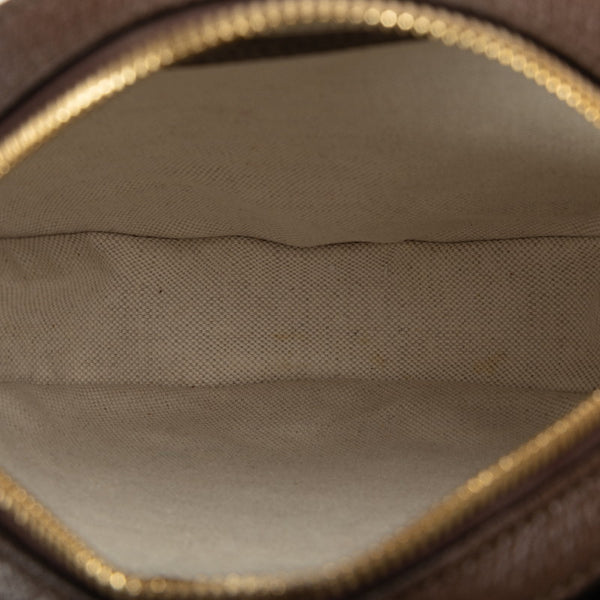 グッチ GGスプリーム ショルダーバッグ 574978 ベージュ ブラウン PVC レザー レディース GUCCI 【中古】