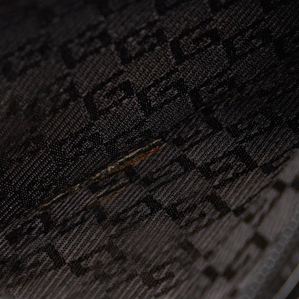 グッチ ワンハンドル ハンドバッグ ブラック パテントレザー レディース GUCCI 【中古】