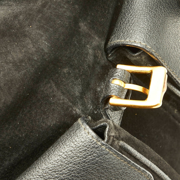 グッチ バンブー リュック バックパック 0032058 ブラック スウェード レザー レディース GUCCI 【中古】