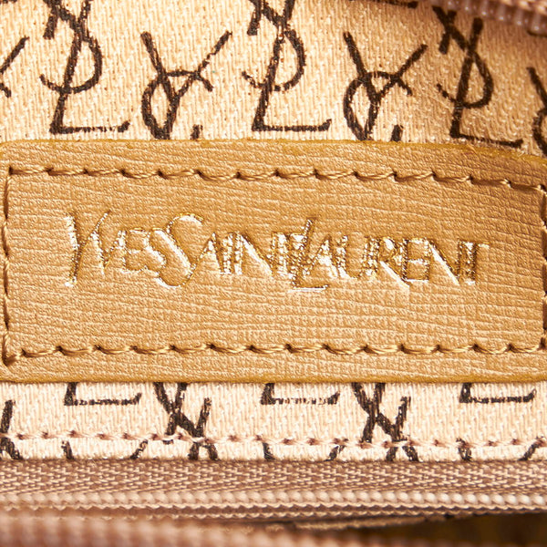 サンローラン ジラフ クラッチバッグ セカンドバッグ グレー ベージュ PVC レディース SAINT LAURENT 【中古】