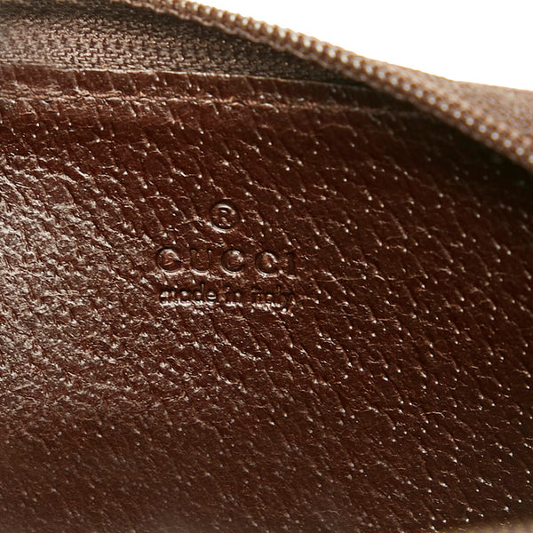 グッチ GGキャンバス ミニ コインケース 小銭入れ 115255 ブラウン ベージュ キャンバス レザー レディース GUCCI 【中古】