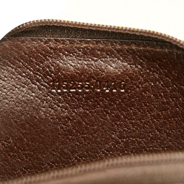 グッチ GGキャンバス ミニ コインケース 小銭入れ 115255 ブラウン ベージュ キャンバス レザー レディース GUCCI 【中古】