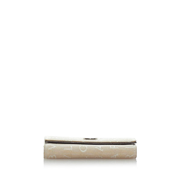 ブルガリ ロゴマニア キーケース ベージュ キャンバス レザー レディース BVLGARI 【中古】