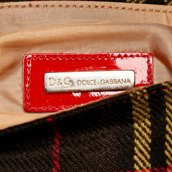 ドルチェアンドガッバーナ ショルダーバッグ レッド エナメル ウール レディース DOLCE&GABBANA 【中古】