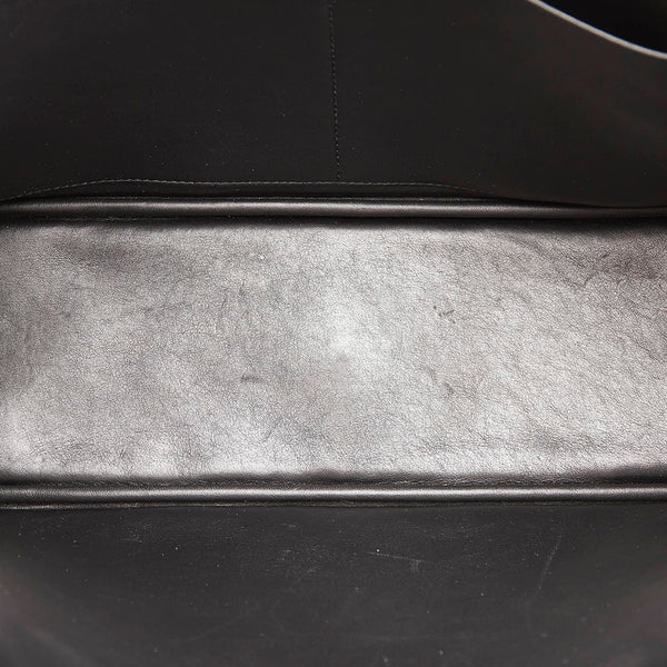 クリスチャンディオール ディオリッシモ バラ柄 ハンドバッグ ショルダーバッグ 2WAY ブラック ブルー レザー レディース Christian Dior 【中古】