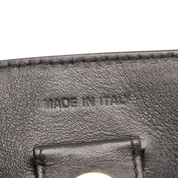 クリスチャンディオール ディオリッシモ バラ柄 ハンドバッグ ショルダーバッグ 2WAY ブラック ブルー レザー レディース Christian Dior 【中古】