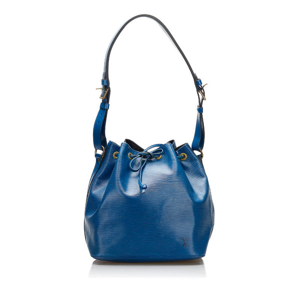 ルイ ヴィトン エピ プチノエ ショルダーバッグ M44105 トレドブルー レザー レディース LOUIS VUITTON 【中古】