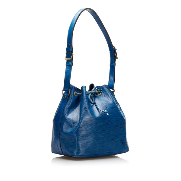 ルイ ヴィトン エピ プチノエ ショルダーバッグ M44105 トレドブルー レザー レディース LOUIS VUITTON 【中古】