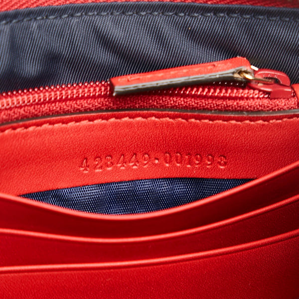 グッチ GGスプリーム シグネチャー リストウォレット チェーン ショルダーバッグ  428449 ベージュ PVC レザー レディース GUCCI 【中古】